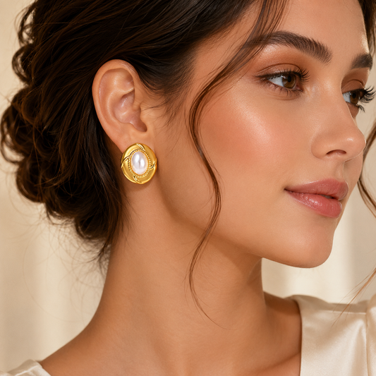 Verona Pearl Stud