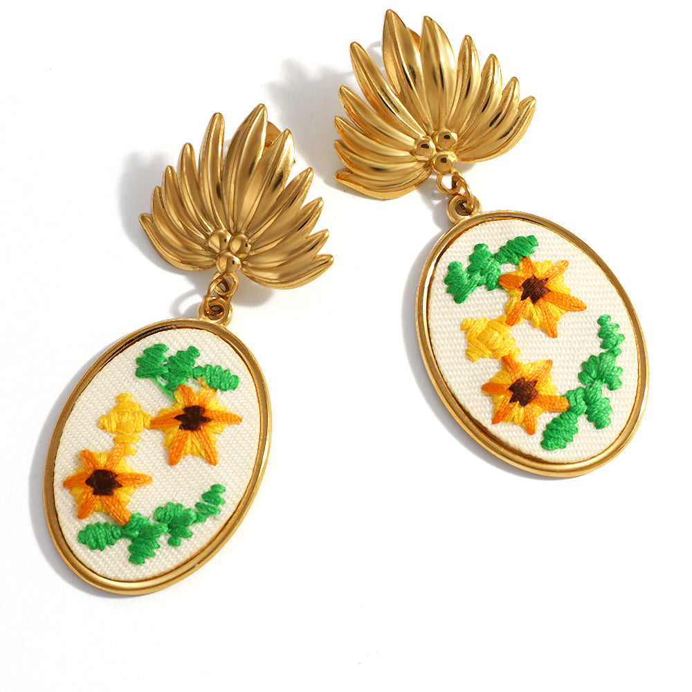 Fleur d'Or Earrings