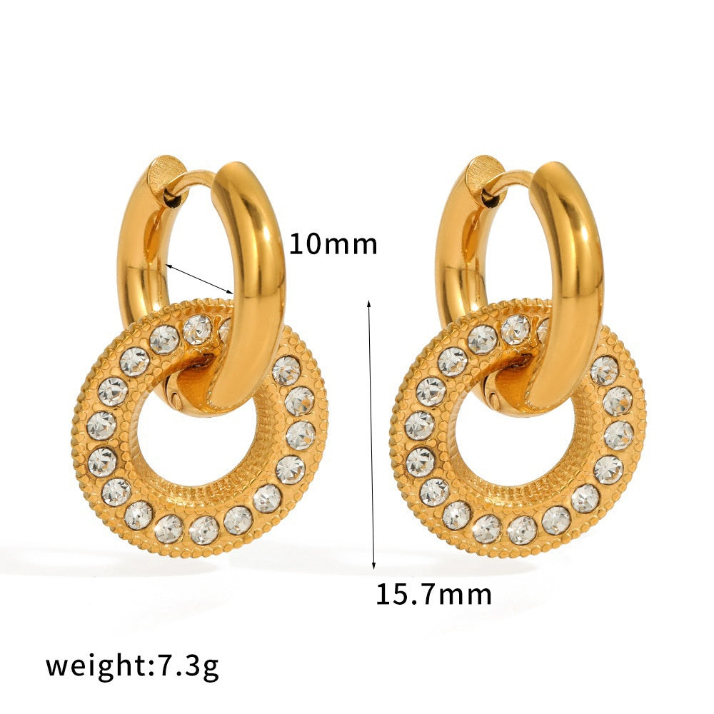 Luxe Interlock Hoops