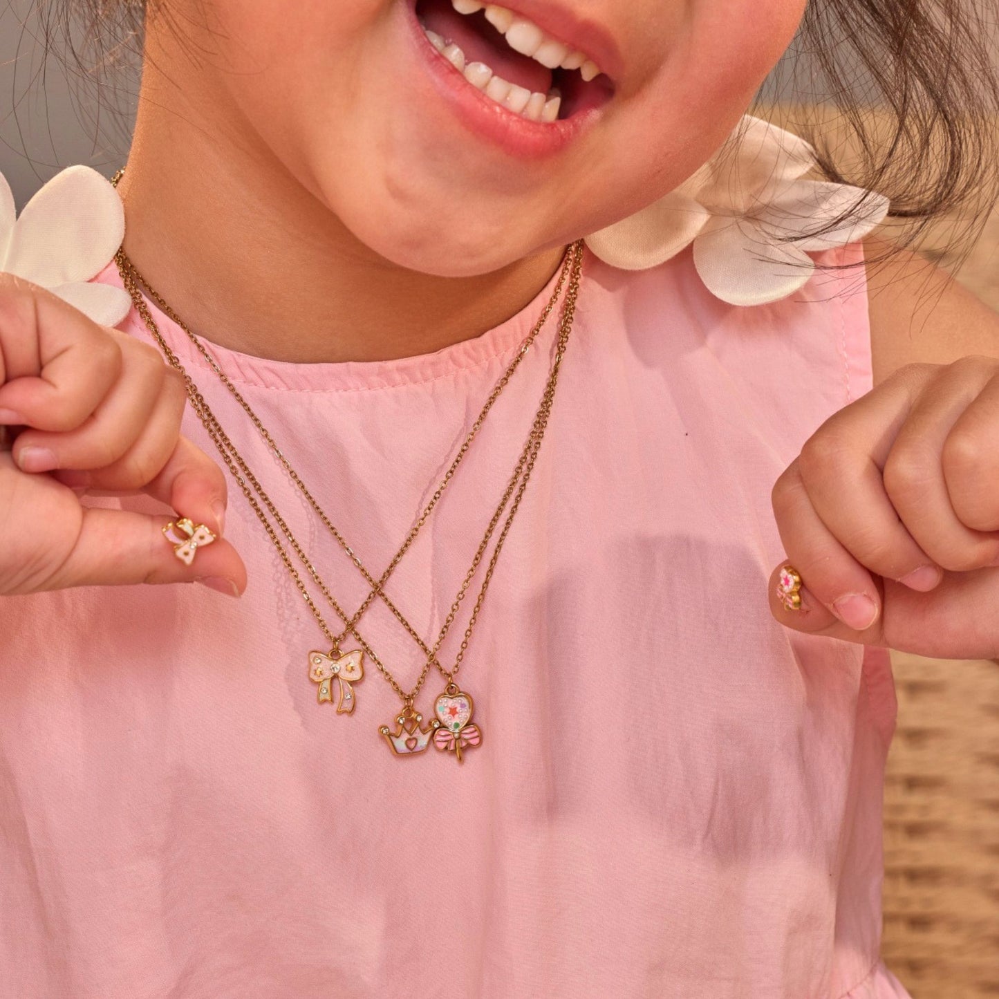 Blush Bow Set