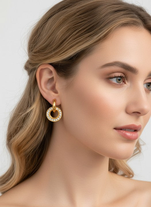 Luxe Interlock Hoops