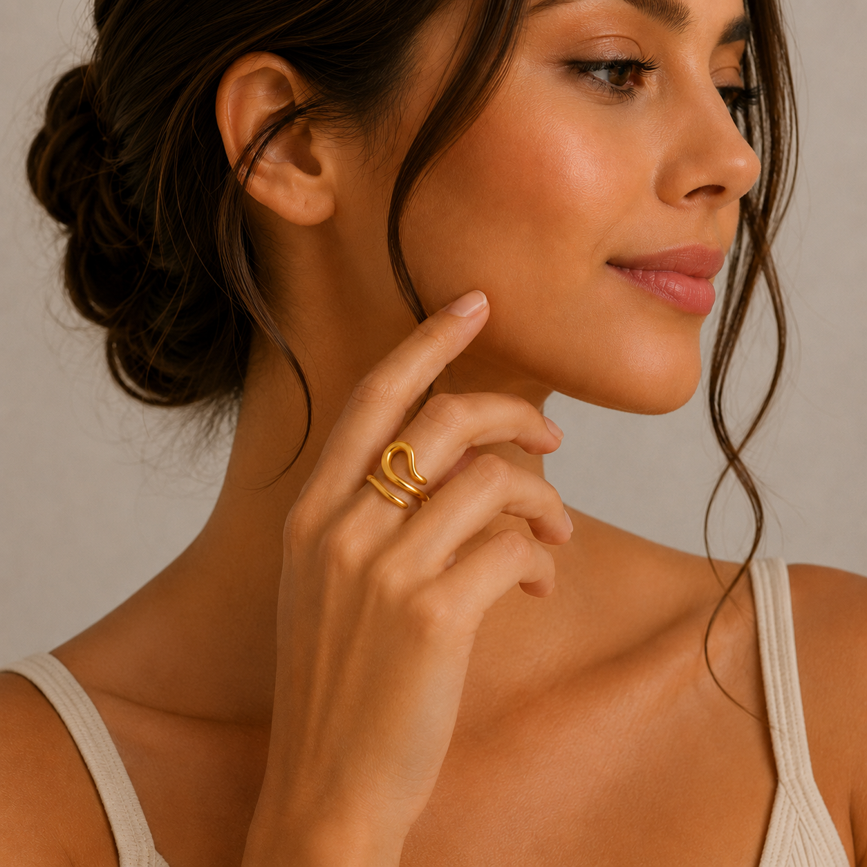 Fluid Gold Ring