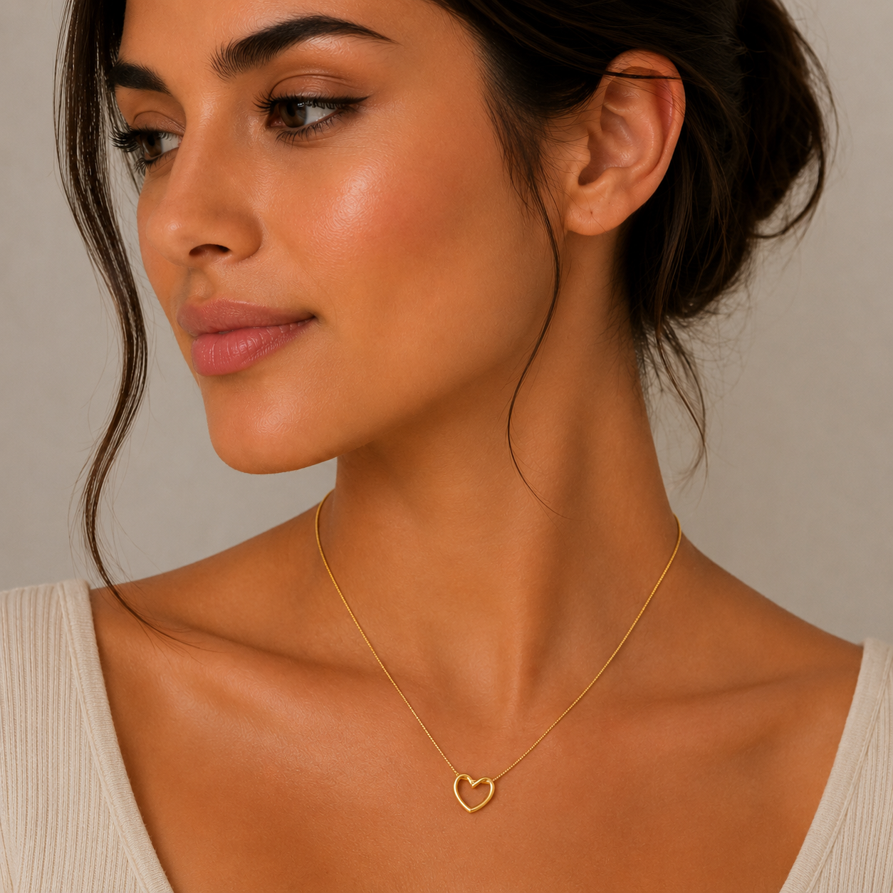 Golden Twist Heart