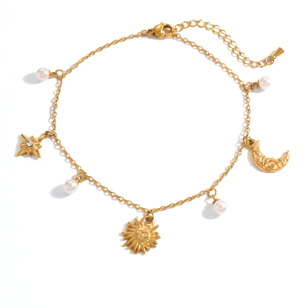 Lunar Pearl Anklet