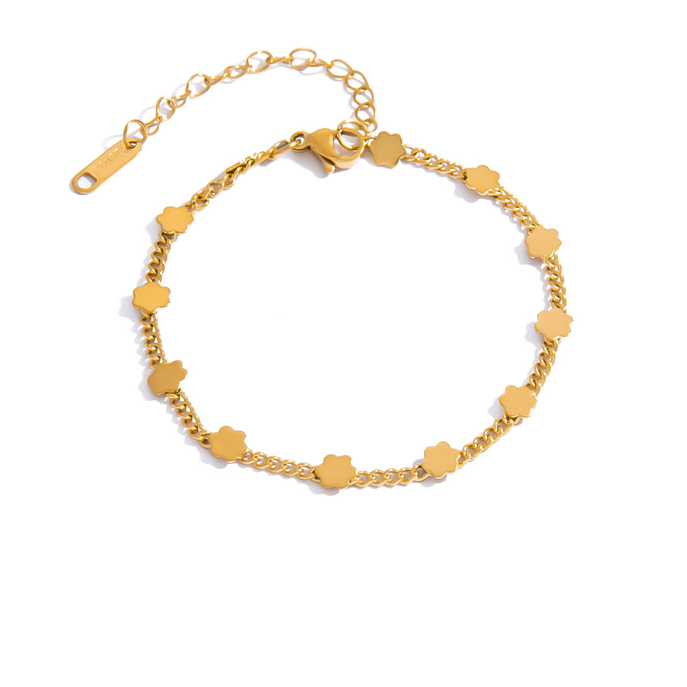 Golden Bloom Anklet