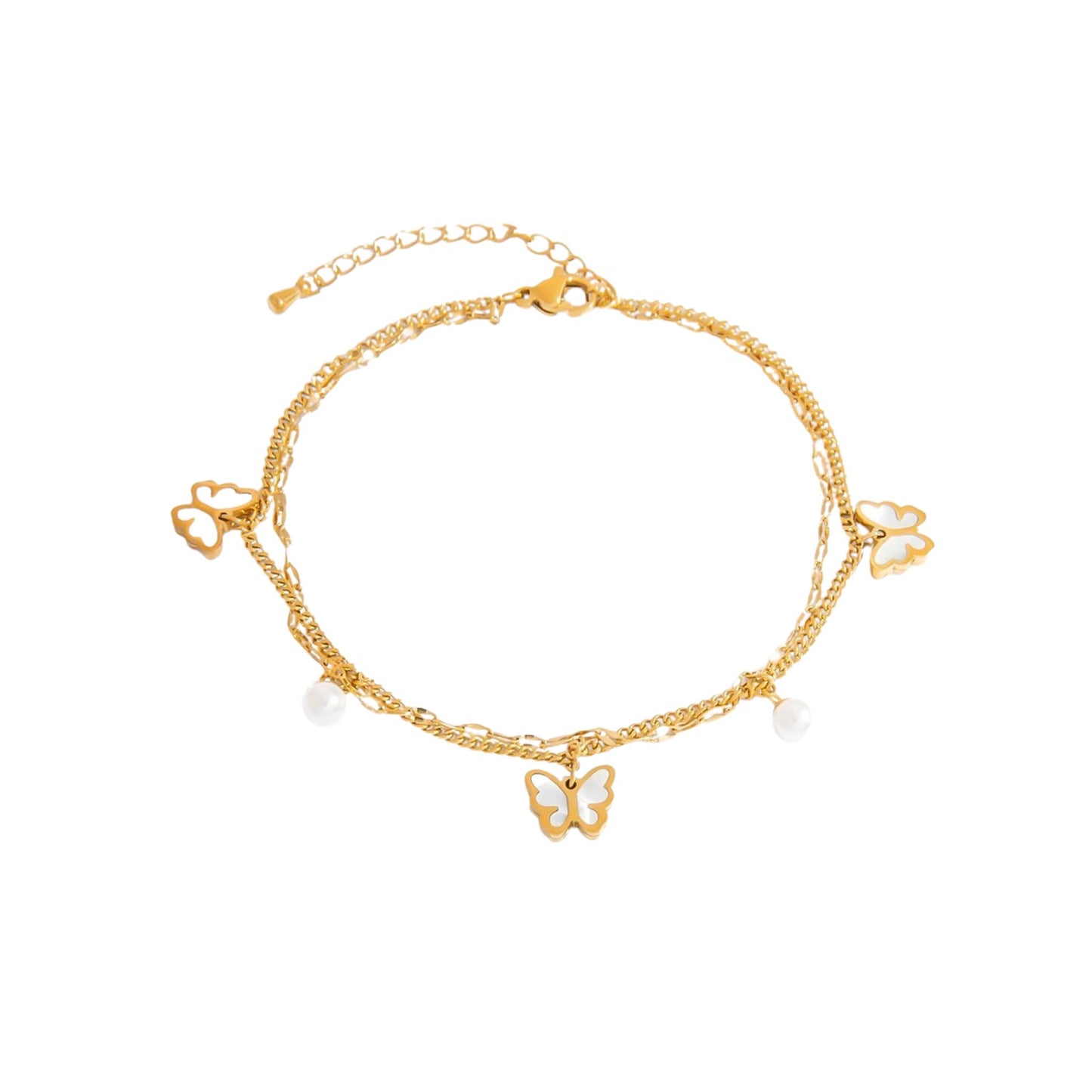 Pearl Flutter Anklet