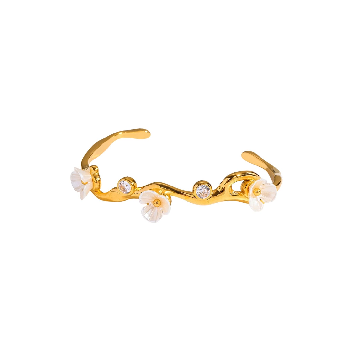 Luxe Floral Vine Bangle