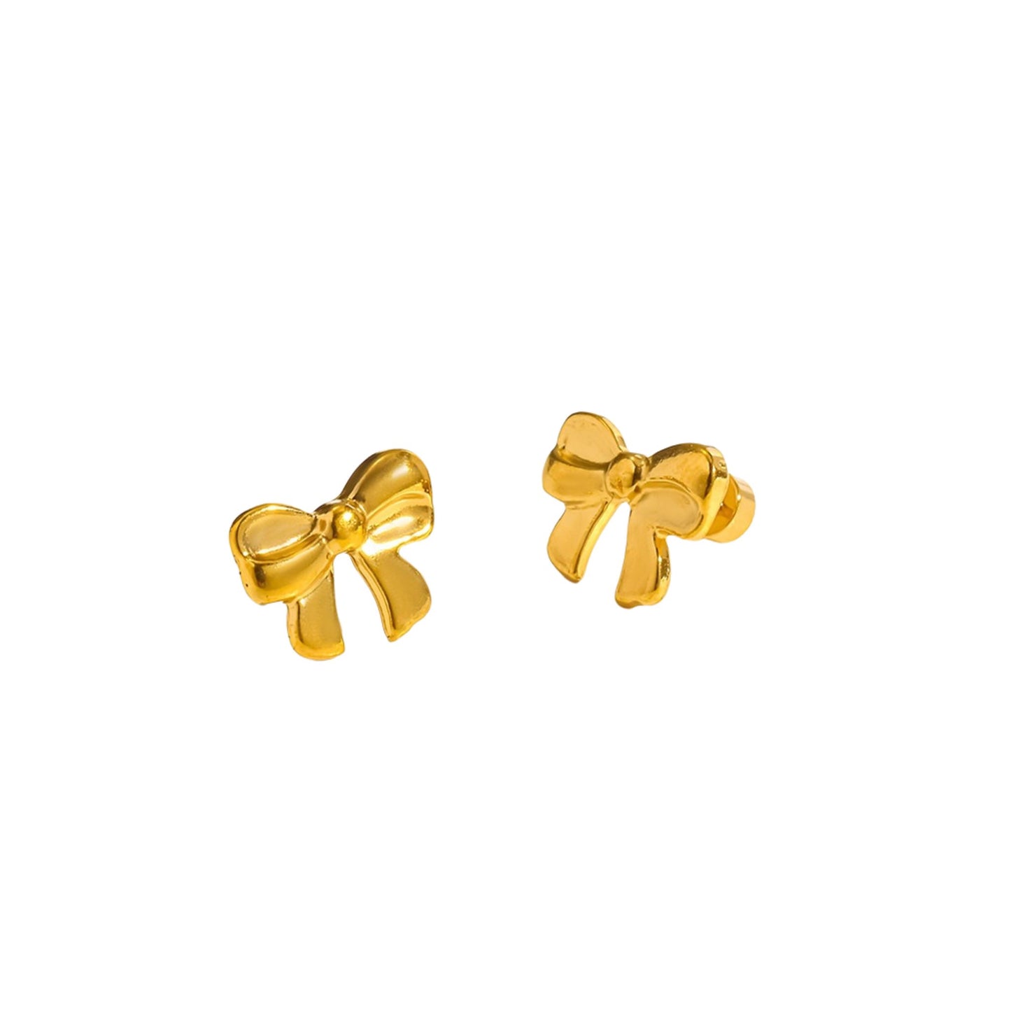 Golden Bow Studs