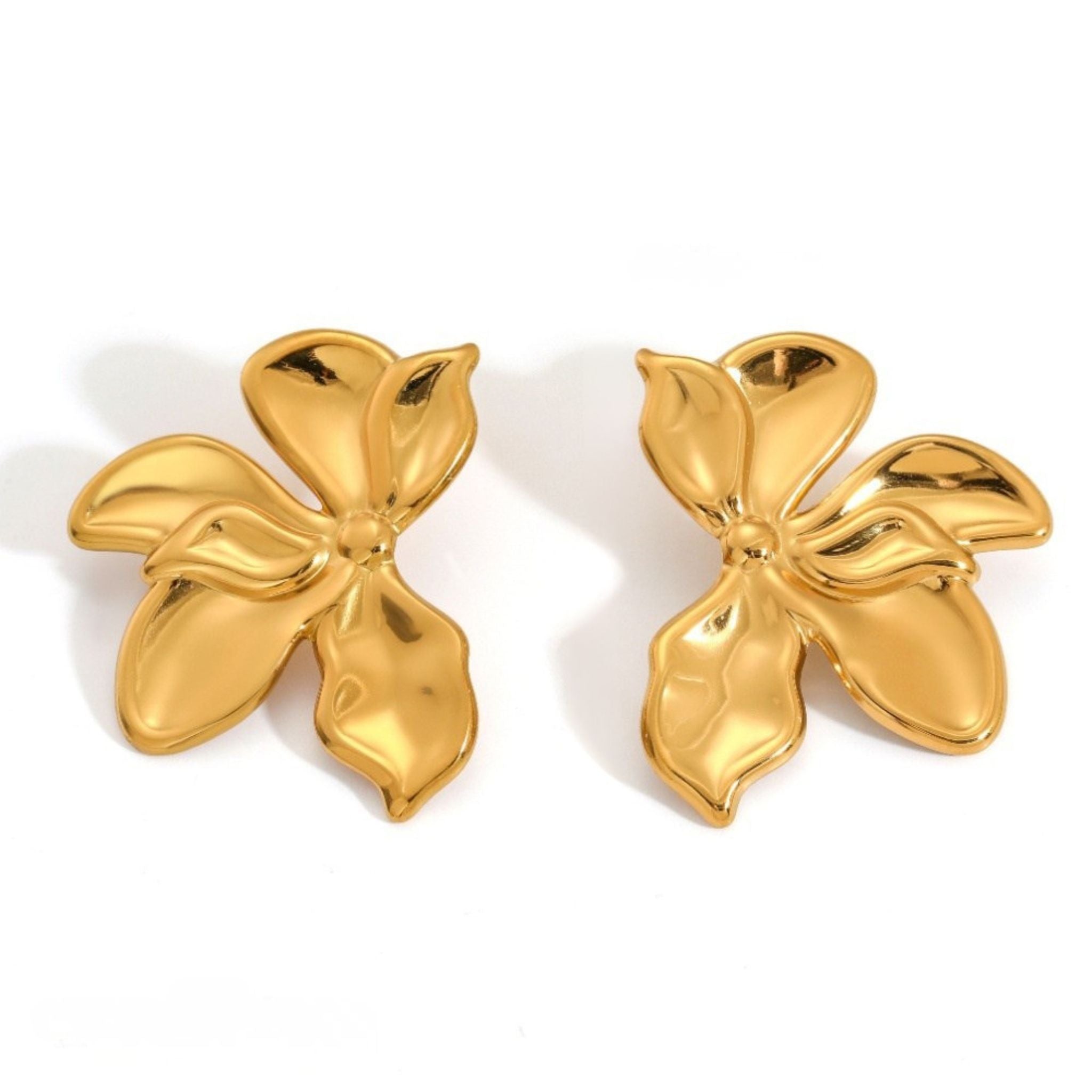 Lush Orchid Gold Studs