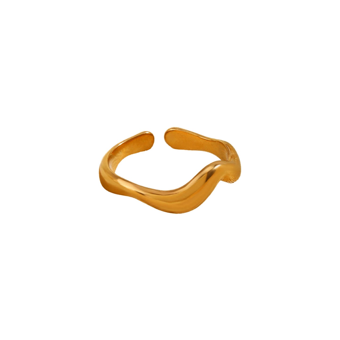Satin Wave Ring