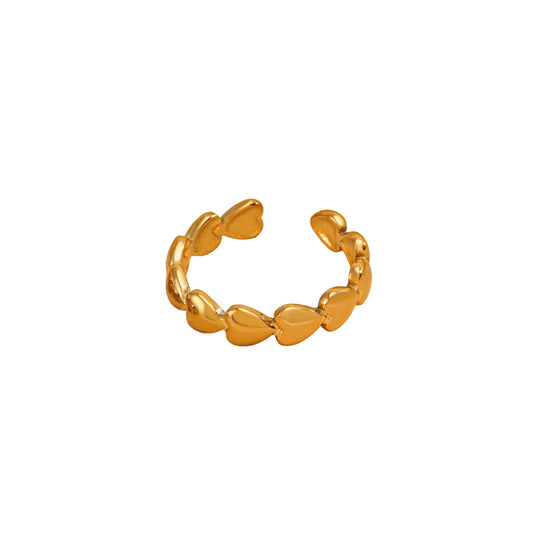 Heart Cascade Ring