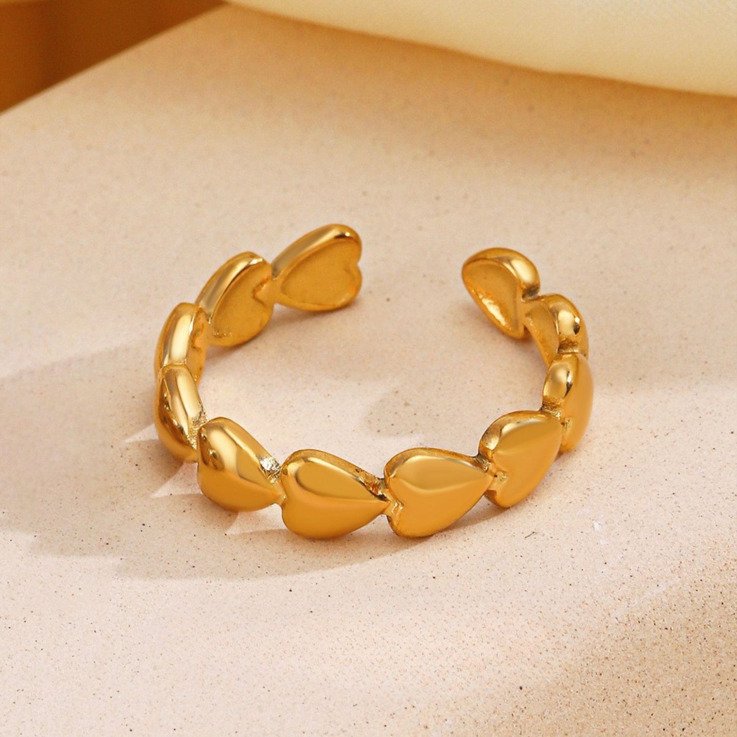 Heart Cascade Ring