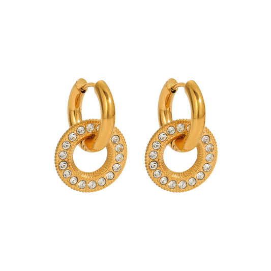 Luxe Interlock Hoops