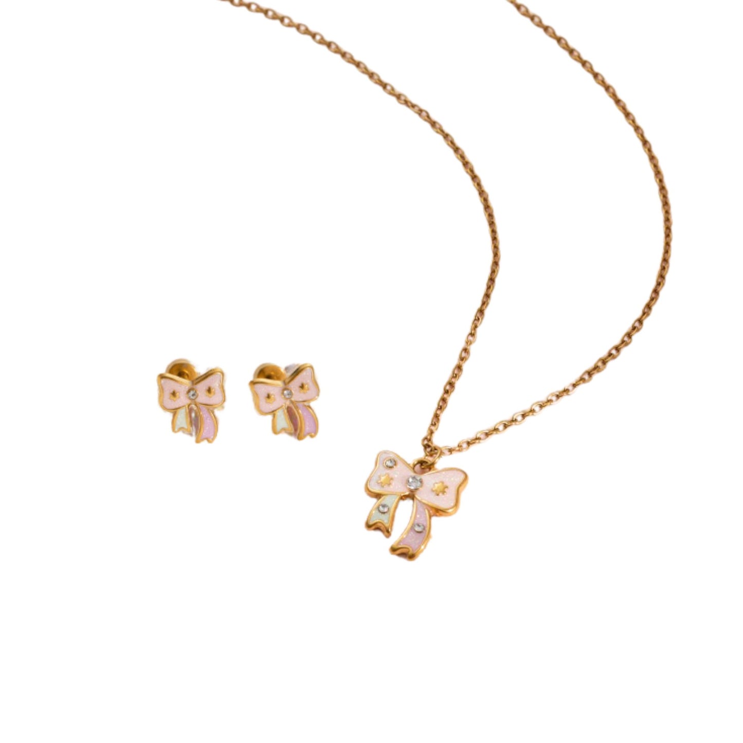 Blush Bow Set